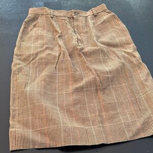 Vintage Ralph Lauren cotton linen pencil skirt